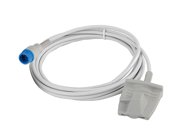 Mindray Silicone riutilizzabile Spo2 Sensor 7 pin per adulti Finger Clip Connector