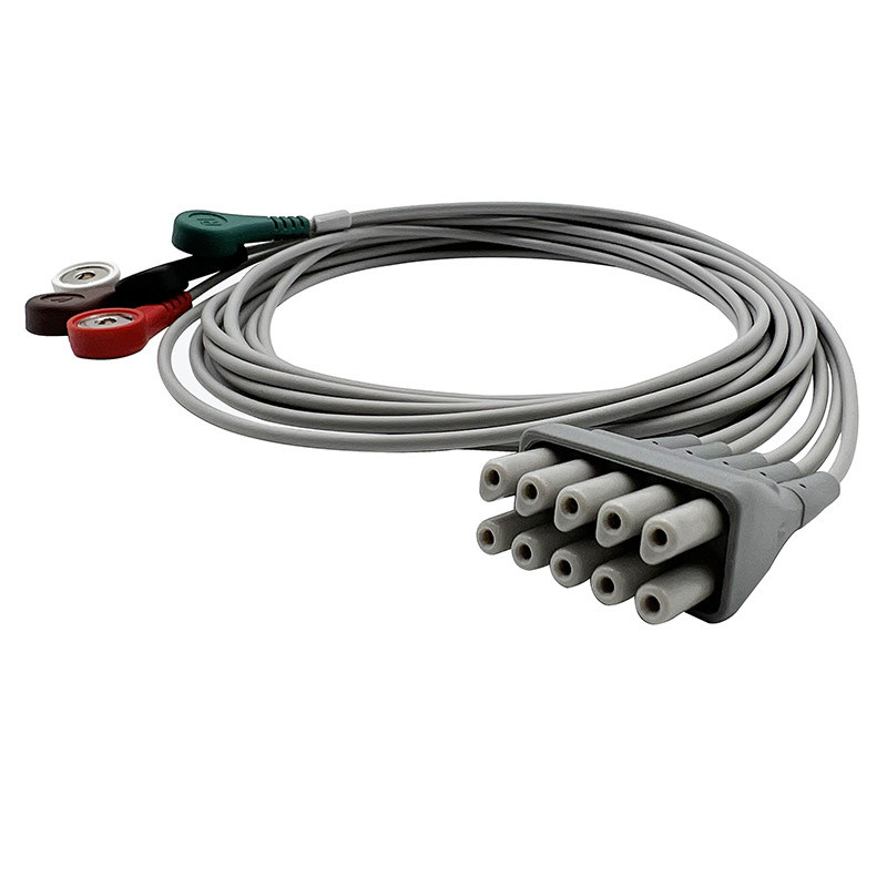 9293-059-50 Welch Allyn ECG Lead Set, 3 o 5 Termini di scatto del filo