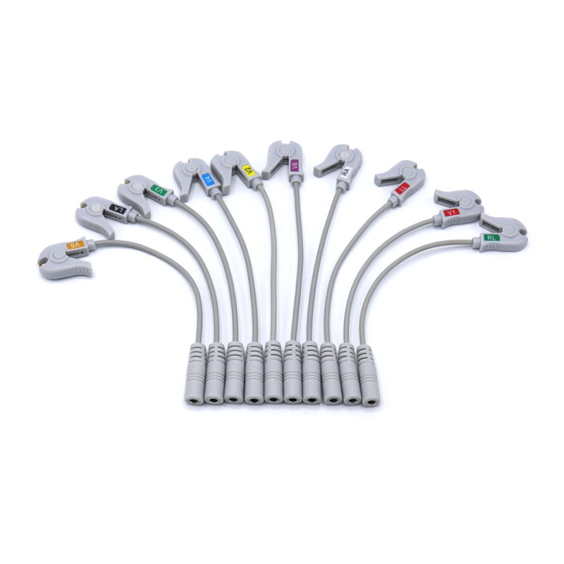 4.0 Banana Pinch ECG Machine Accessori Adapter Cable Pratico Per SK40BP