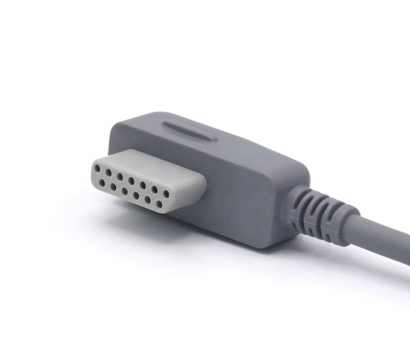 ISO13485 Registratore ECG Holter Cable Portatile con 7 conduttori Snap