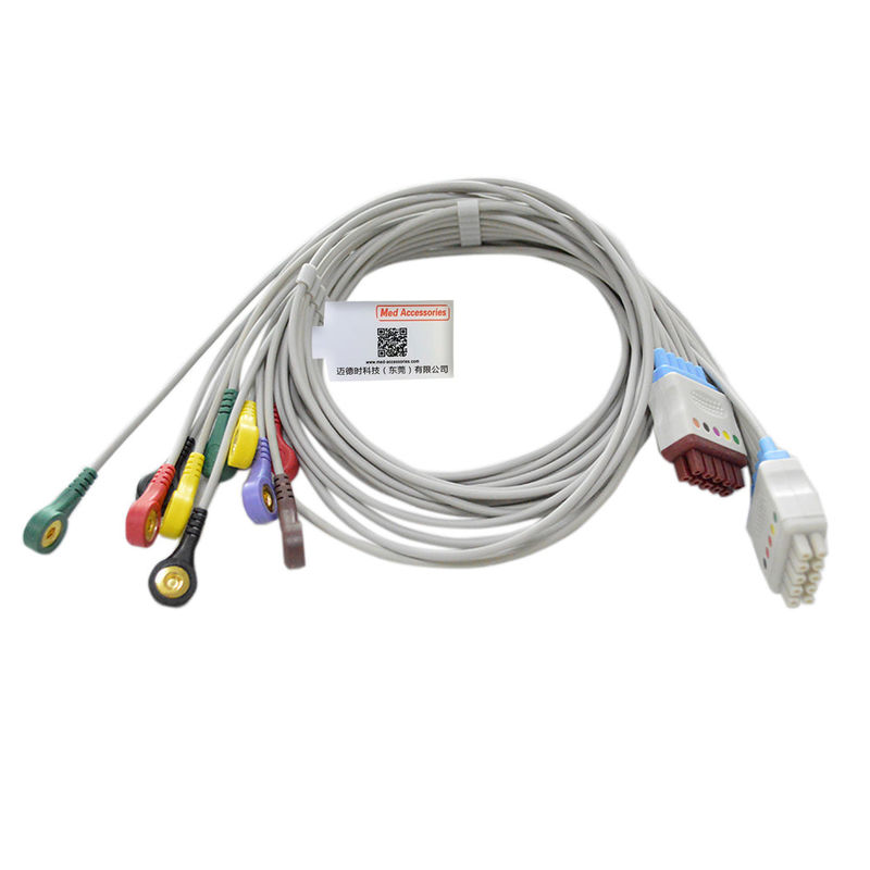 GE Marquette ECG Cable 10 Lead Grigio Colore Compatibile Stabile
