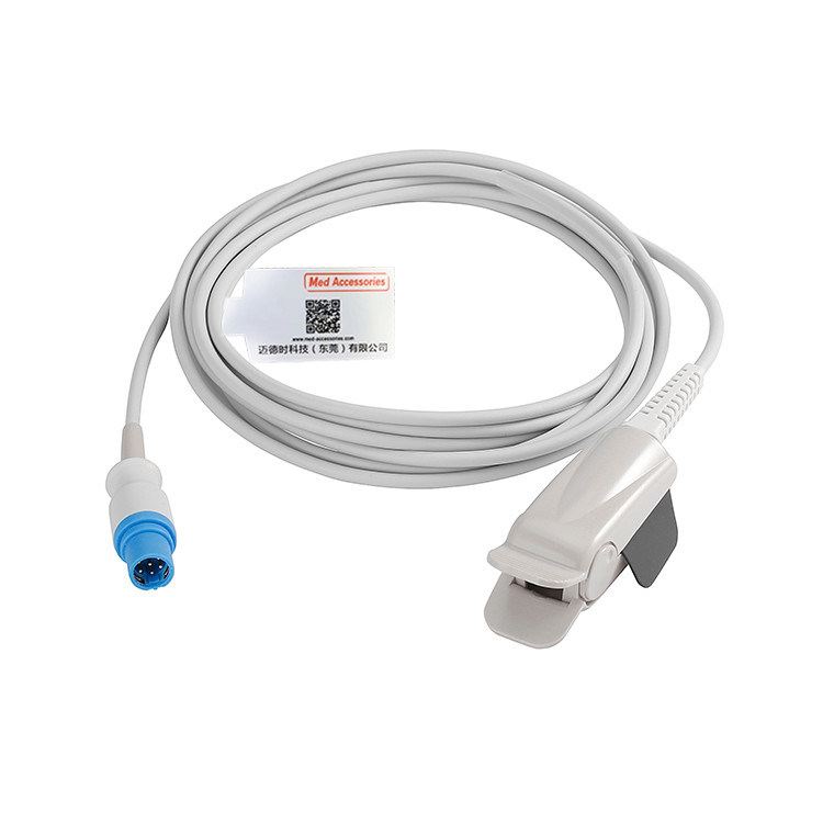 Sensore Spo2 riutilizzabile Drager 7 pin Materiale TPU Grigio