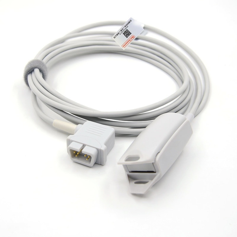 Pratico sensore grigio riutilizzabile per ossimetri del polso, sensore SpO2 di punta morbida di silicone per bambini riutilizzabile per monitorare i pazienti DRE