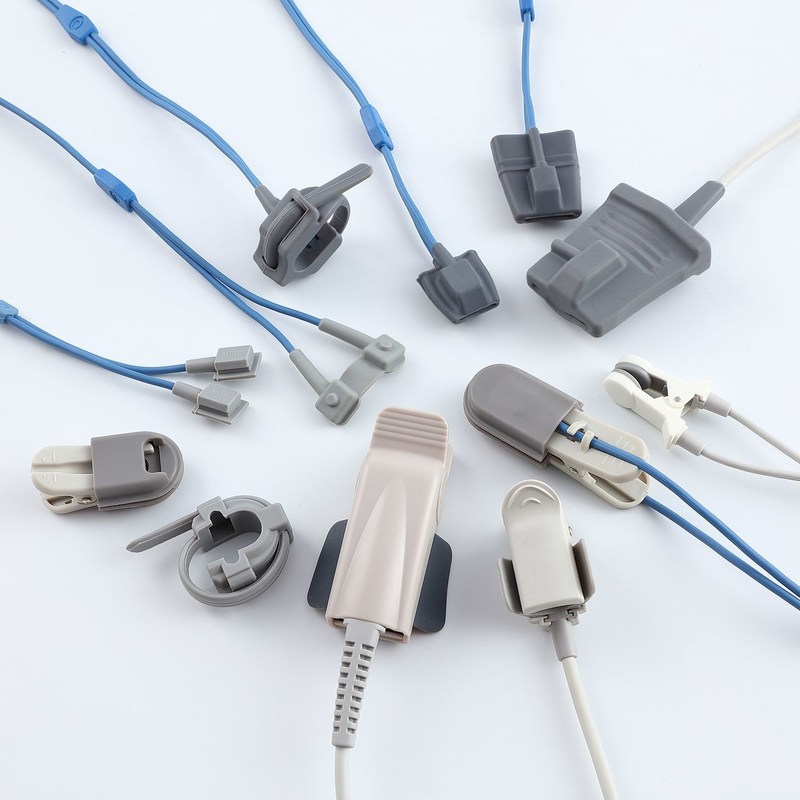 Sensore Spo2 riutilizzabile compatibile senza lattice per i principali monitor di marca