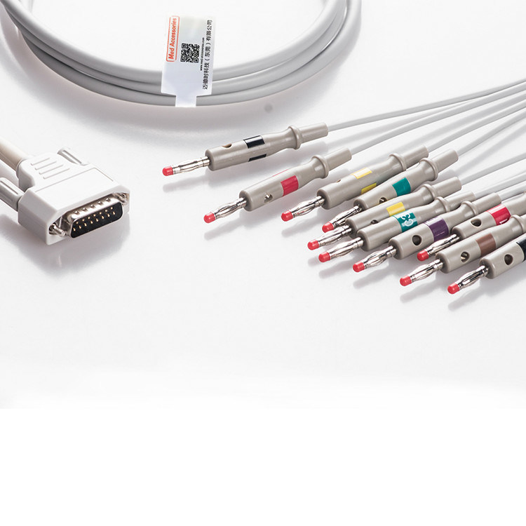 Burdick Atria Plus Eclipse Direct Connect ECG Cable 10 Leads AHA Banana 3,0m di lunghezza