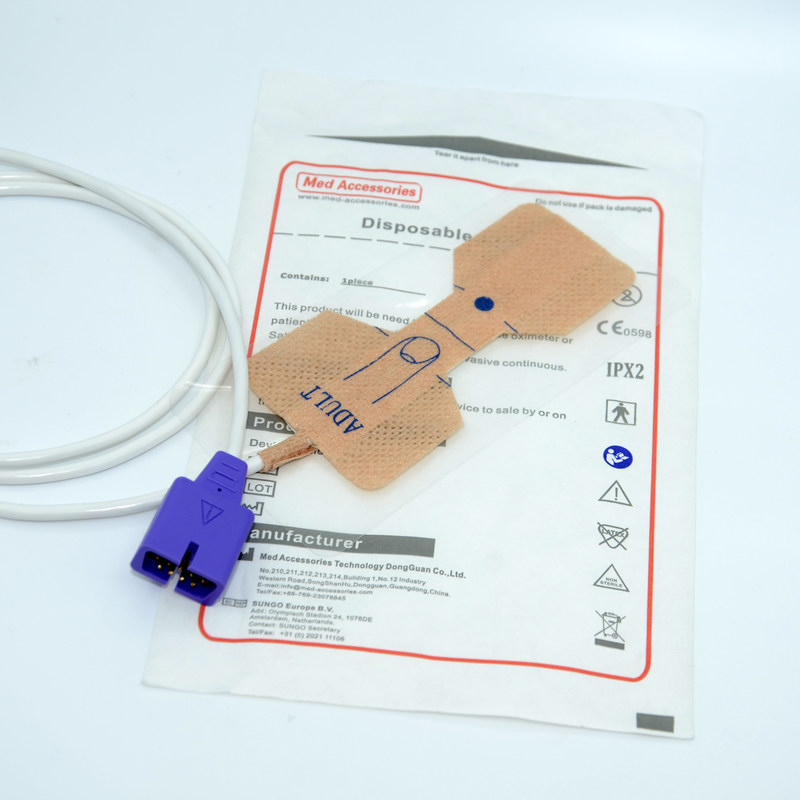 Adesivo monouso per adulti Spo2 Sensor Adesivo durevole per i principali monitor di marca Compatibile Nellcor