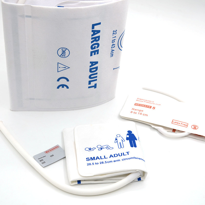 Accessori medici ISO13485 Manichetta NIBP Materiale TPU monouso riutilizzabile per bambini adulti