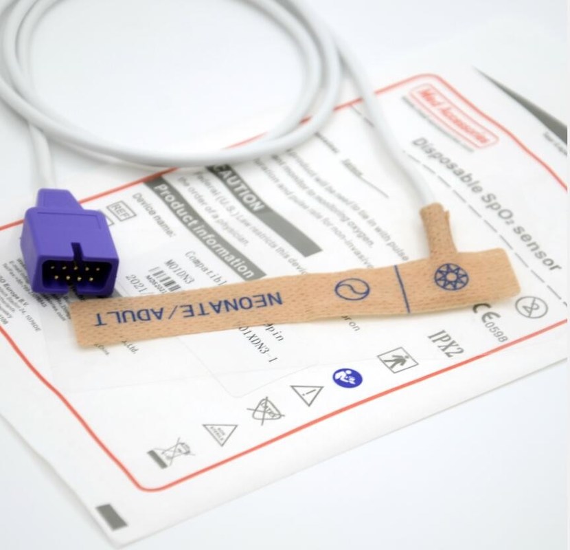 Adesivo monouso per adulti Spo2 Sensor Adesivo durevole per i principali monitor di marca Compatibile Nellcor