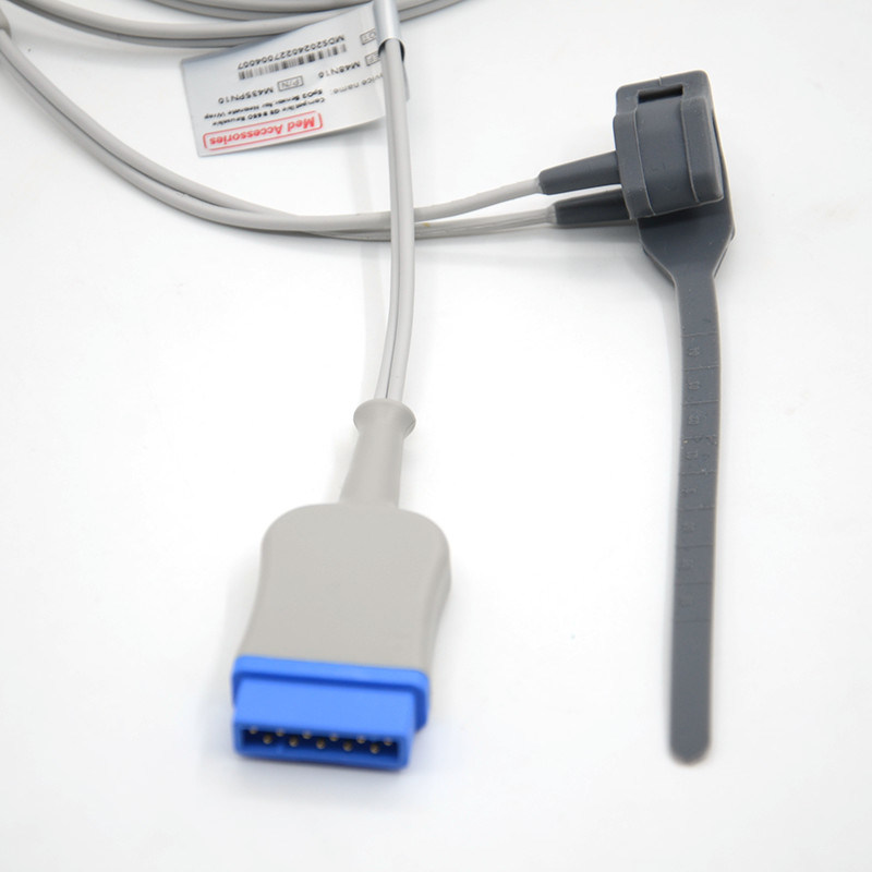 Adult Soft Tip Spo2 Sensor 11 Pin Pulse Oximeter Probe Latex Free Neonate Reusable Wrap