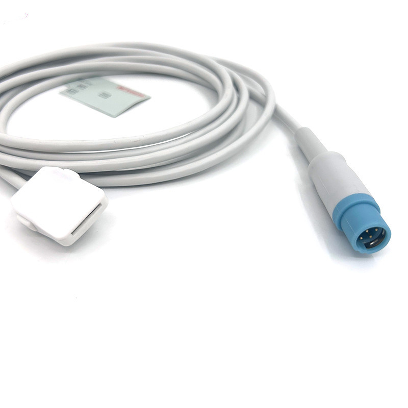 TPU Grigio Spo2 Sensor Cable Single Pack per tutti i tipi di pazienti per Masimo 7 Pin To Drager