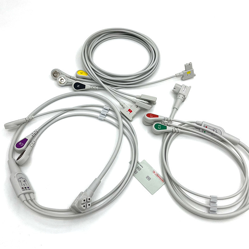 PH 10lead TC30 LEAD WIRES ECG Monitor Cable Grigio Colore Lattice Libero Multi Funzione