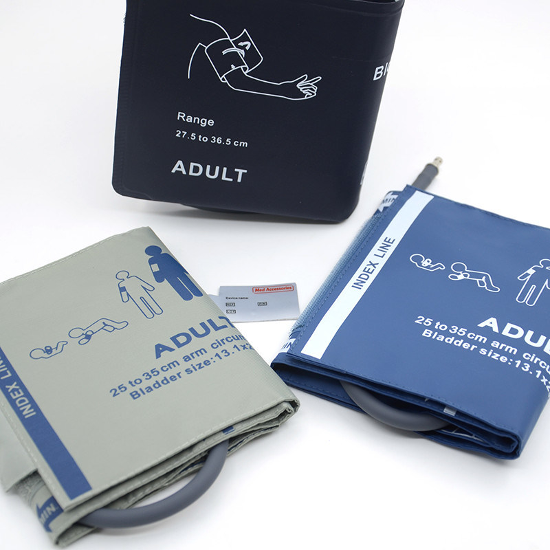 Collegamento personalizzabile Manetta di pressione sanguigna non invasiva riutilizzabile con tubo per adulti e neonati