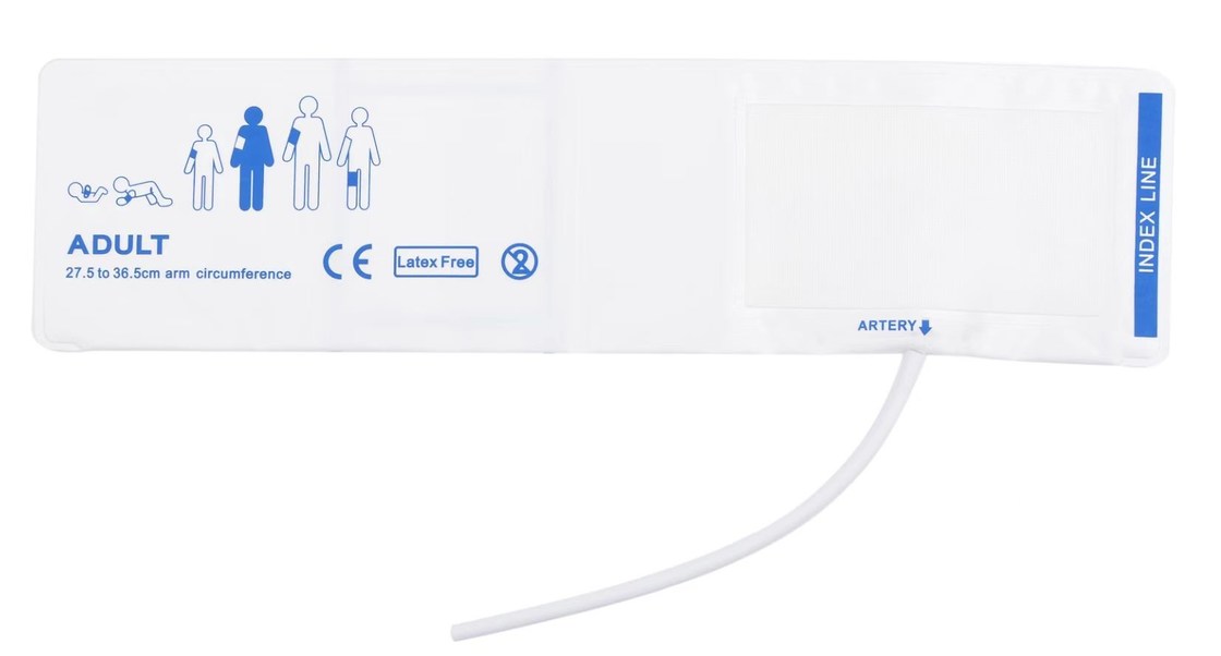 Manicotto NIBP usa e getta di tutte le dimensioni Tubo d'aria materiale TPU sceltevole Bambino adulto piccolo Neonato