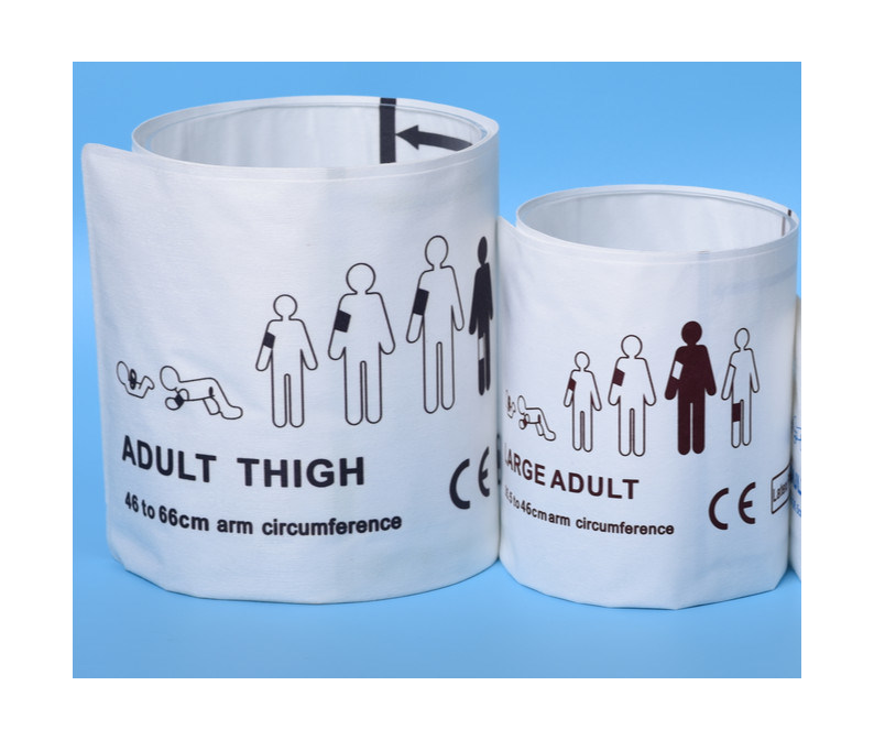 Manicotto NIBP usa e getta di tutte le dimensioni Tubo d'aria materiale TPU sceltevole Bambino adulto piccolo Neonato