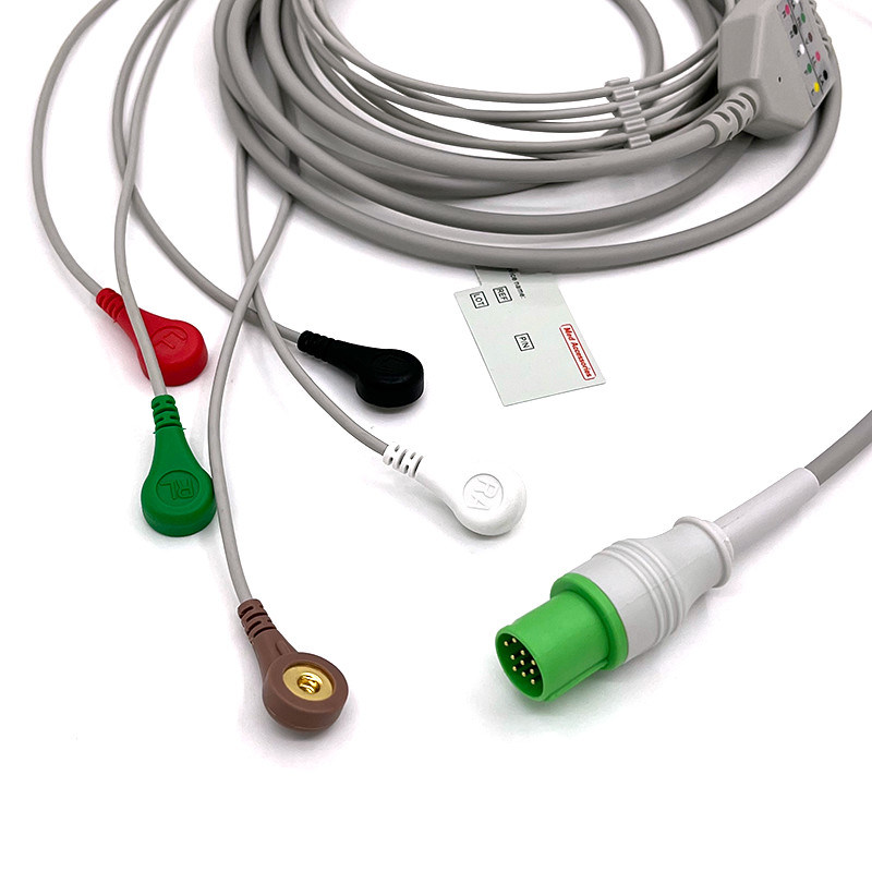 GE Helige 10 Pin ECG Monitor Cable per accessori medici 0.9m Dimensione