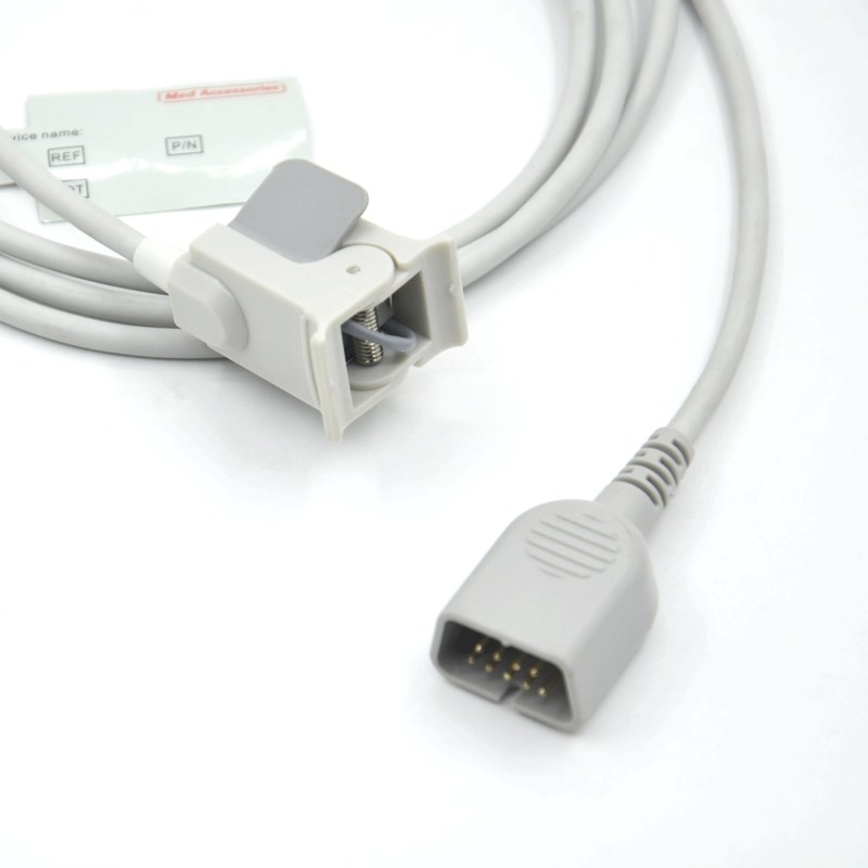 Produttore Monitor Accessori Finger pediatrici Compatibile Nihon kohden 9pin Sensore SpO2 riutilizzabile