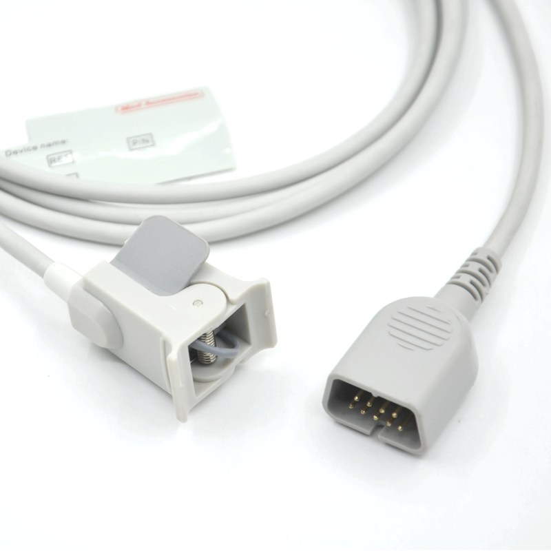 Produttore Monitor Accessori Finger pediatrici Compatibile Nihon kohden 9pin Sensore SpO2 riutilizzabile