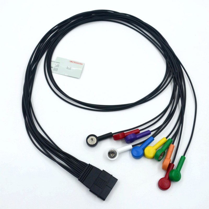 Schiller compatibile 10 cavo ECG di piombo per pazienti Schiller per Schiller MS-12 cavo ECG blu