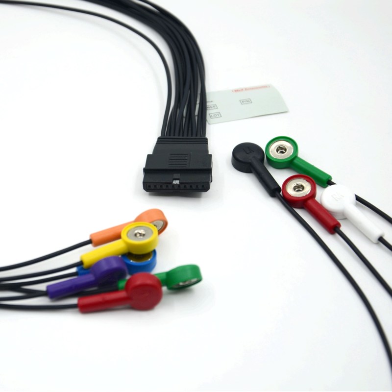 Schiller compatibile 10 cavo ECG di piombo per pazienti Schiller per Schiller MS-12 cavo ECG blu