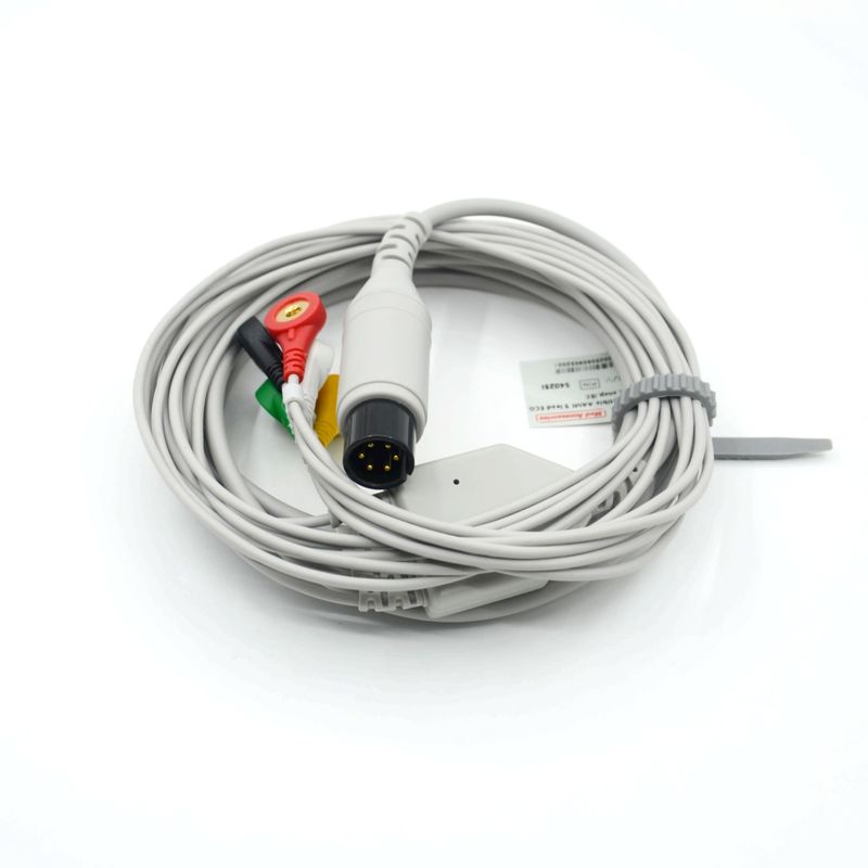 Compatibile AAMI Compatibile 5 cavo ECG a piombo IEC Snap per accessori medici