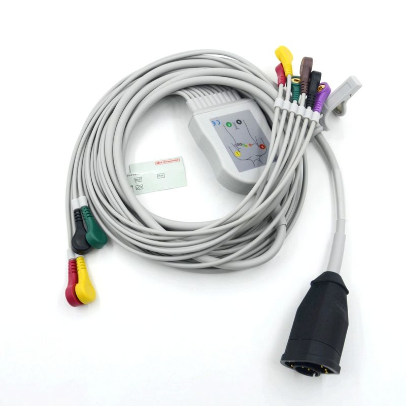 Cavo e fili ECG standard IEC compatibili Zoll 10 derivazioni tipo a scatto