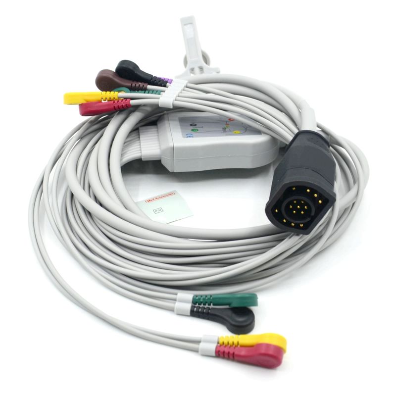 Cavo e fili ECG standard IEC compatibili Zoll 10 derivazioni tipo a scatto