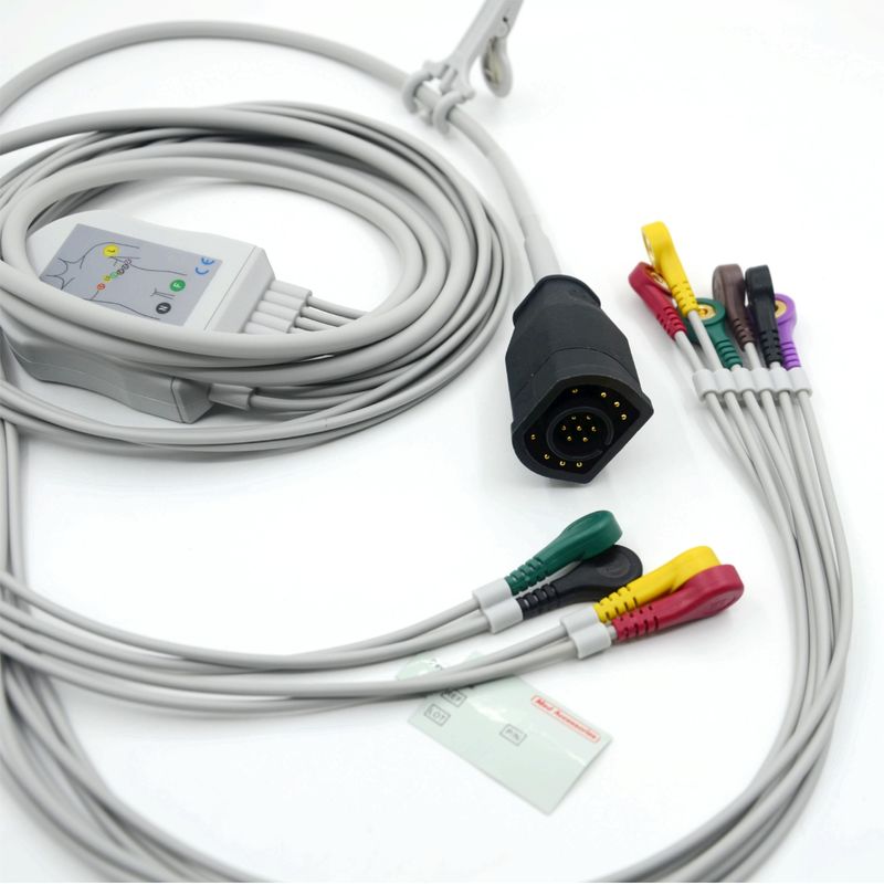 Cavo e fili ECG standard IEC compatibili Zoll 10 derivazioni tipo a scatto