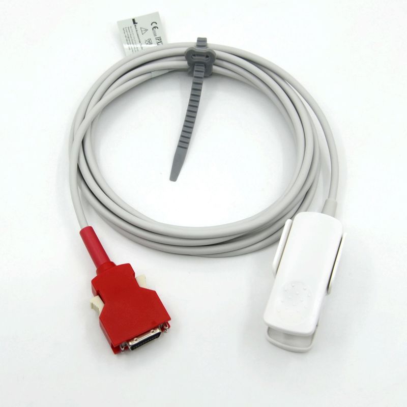 Accessori riutilizzabili per monitor del produttore compatibili con sensore SpO2 a clip per dito adulto masimo 20P per Rad-5 / 6 / 7