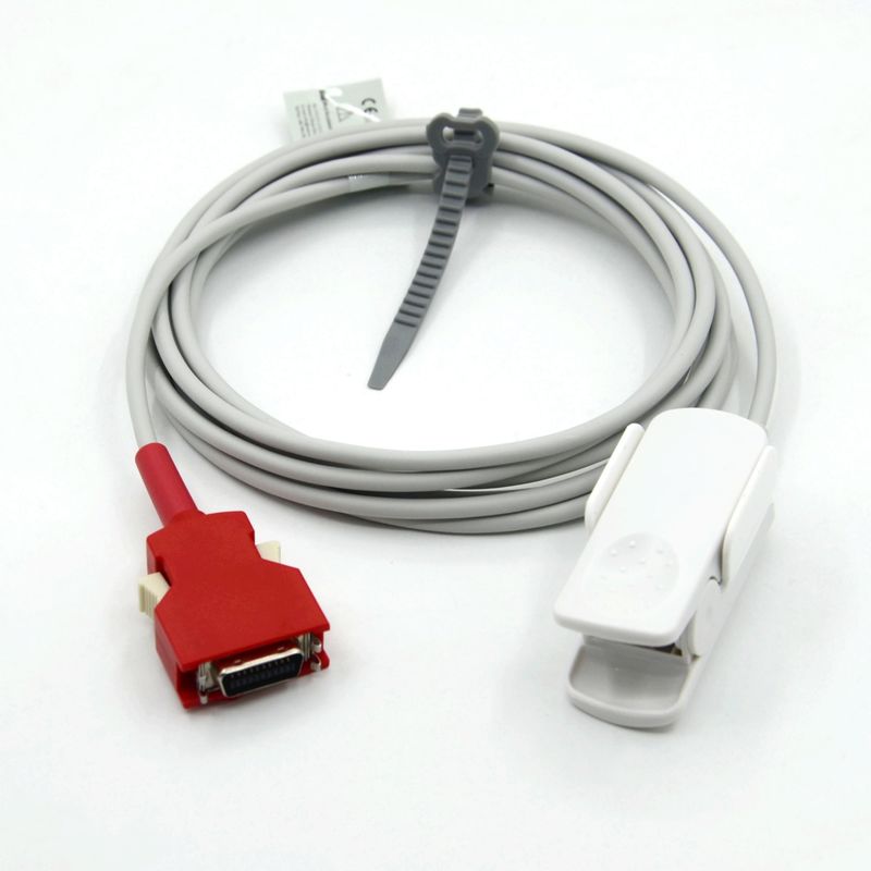 Accessori riutilizzabili per monitor del produttore compatibili con sensore SpO2 a clip per dito adulto masimo 20P per Rad-5 / 6 / 7