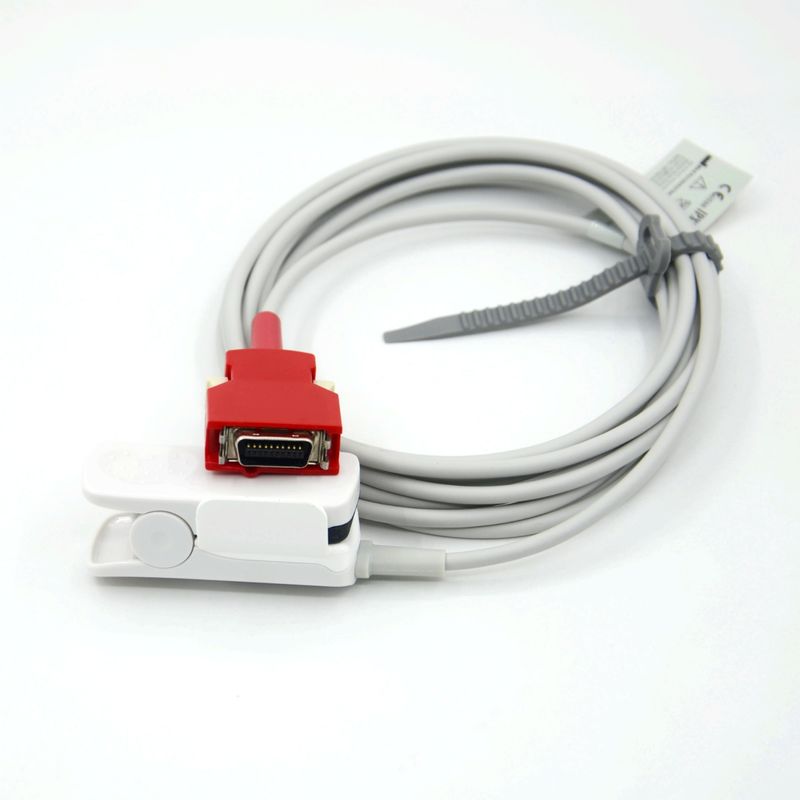 Accessori riutilizzabili per monitor del produttore compatibili con sensore SpO2 a clip per dito adulto masimo 20P per Rad-5 / 6 / 7