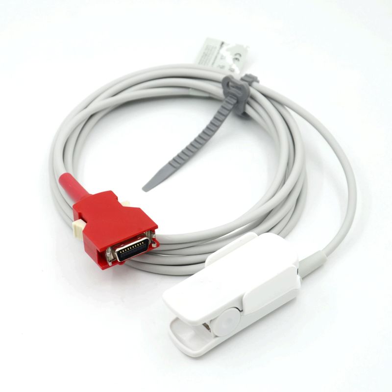 Accessori riutilizzabili per monitor del produttore compatibili con sensore SpO2 a clip per dito adulto masimo 20P per Rad-5 / 6 / 7