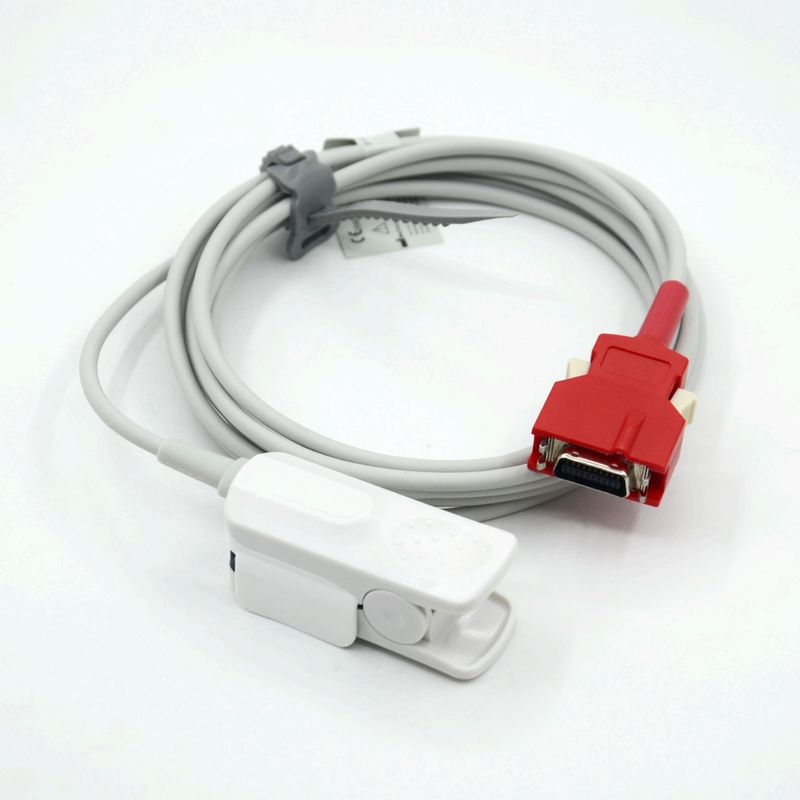 Accessori riutilizzabili per monitor del produttore compatibili con sensore SpO2 a clip per dito adulto masimo 20P per Rad-5 / 6 / 7