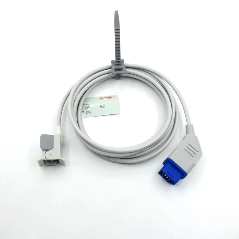 Accessori riutilizzabili per monitor del produttore compatibili con sensore Spo2 pediatrico per dito Nihon Kohden, 14 pin