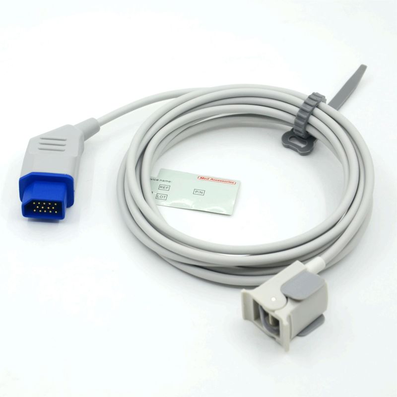 Accessori riutilizzabili per monitor del produttore compatibili con sensore Spo2 pediatrico per dito Nihon Kohden, 14 pin