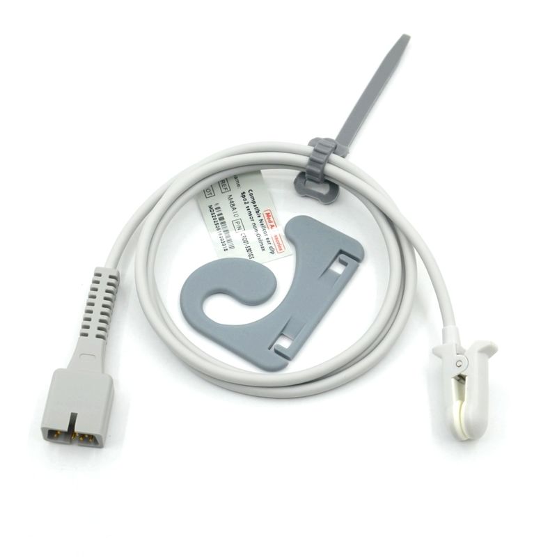 Produttore accessori di monitoraggio riutilizzabile compatibile Nellcor PM-50,PM-60 NPB 40 7Pin Ear Clip SpO2 Sensor