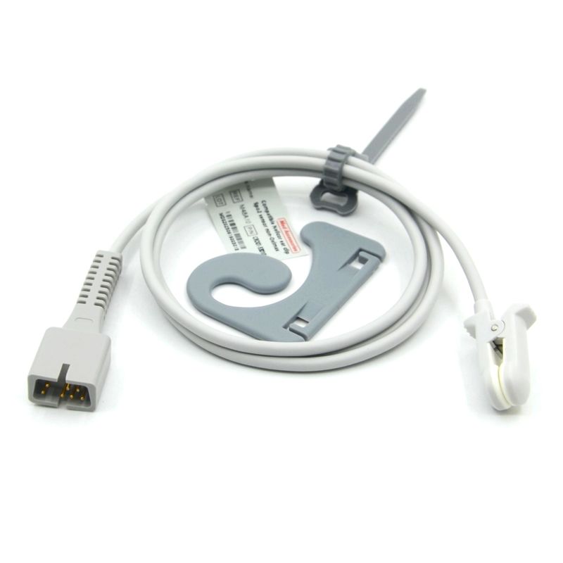 Produttore accessori di monitoraggio riutilizzabile compatibile Nellcor PM-50,PM-60 NPB 40 7Pin Ear Clip SpO2 Sensor