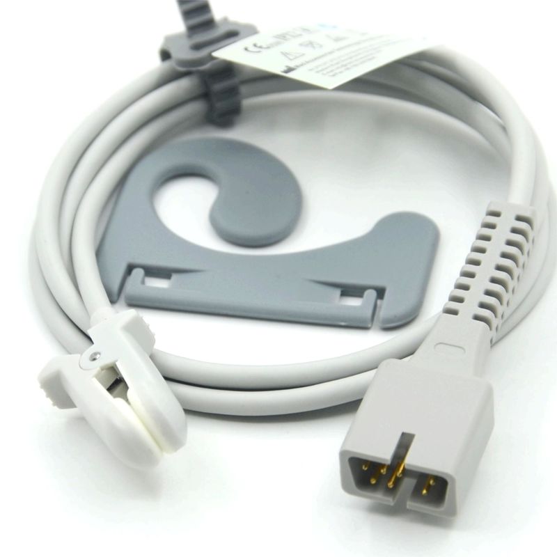 Produttore accessori di monitoraggio riutilizzabile compatibile Nellcor PM-50,PM-60 NPB 40 7Pin Ear Clip SpO2 Sensor