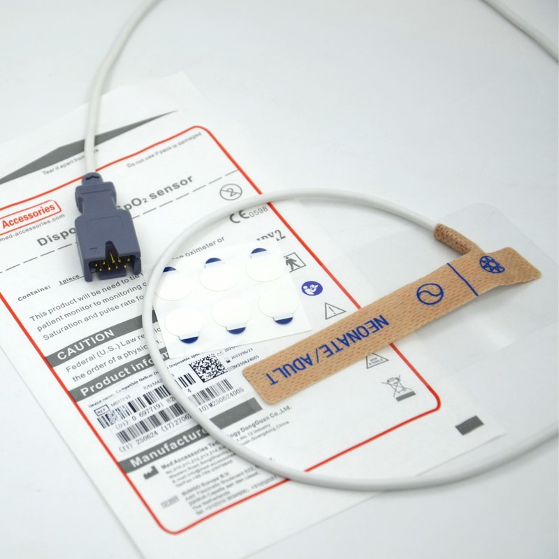 Fornitore di accessori medici Compatibile Masim 2329 Sensore SpO2 monouso a 9 pin neonato/adulto