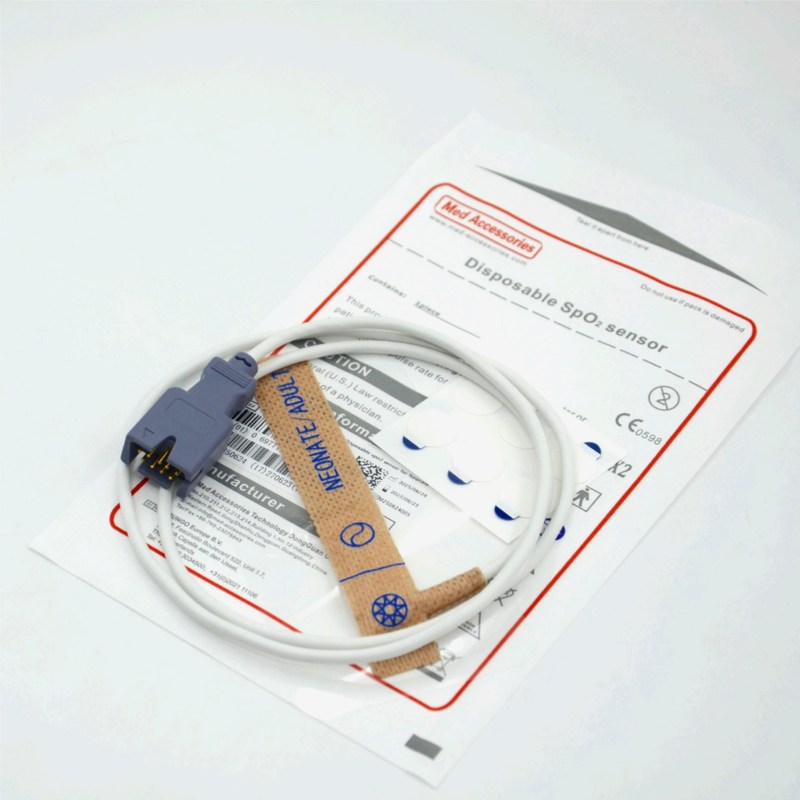 Fornitore di accessori medici Compatibile Masim 2329 Sensore SpO2 monouso a 9 pin neonato/adulto