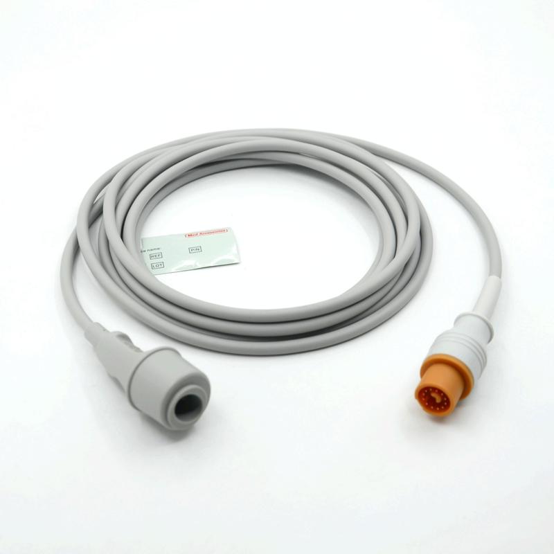 Accessorio per monitor medico, colore grigio pratico, compatibile con Fukuda e Edward, cavo IBP multifunzione