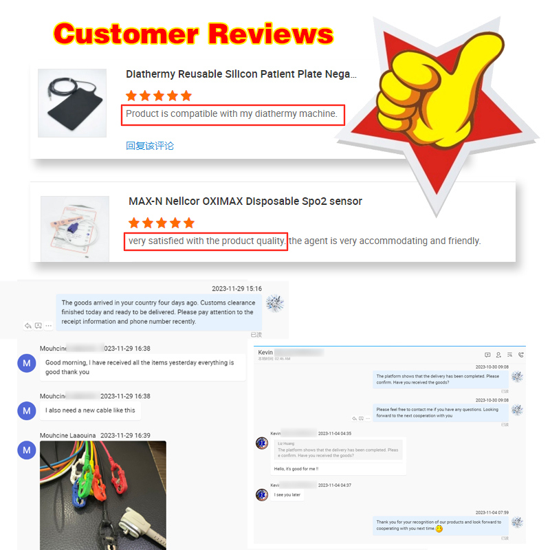 Mindray Portable Spo2 Probe Sensor Collegatore rotondo Cavo ossimetrico a impulsi